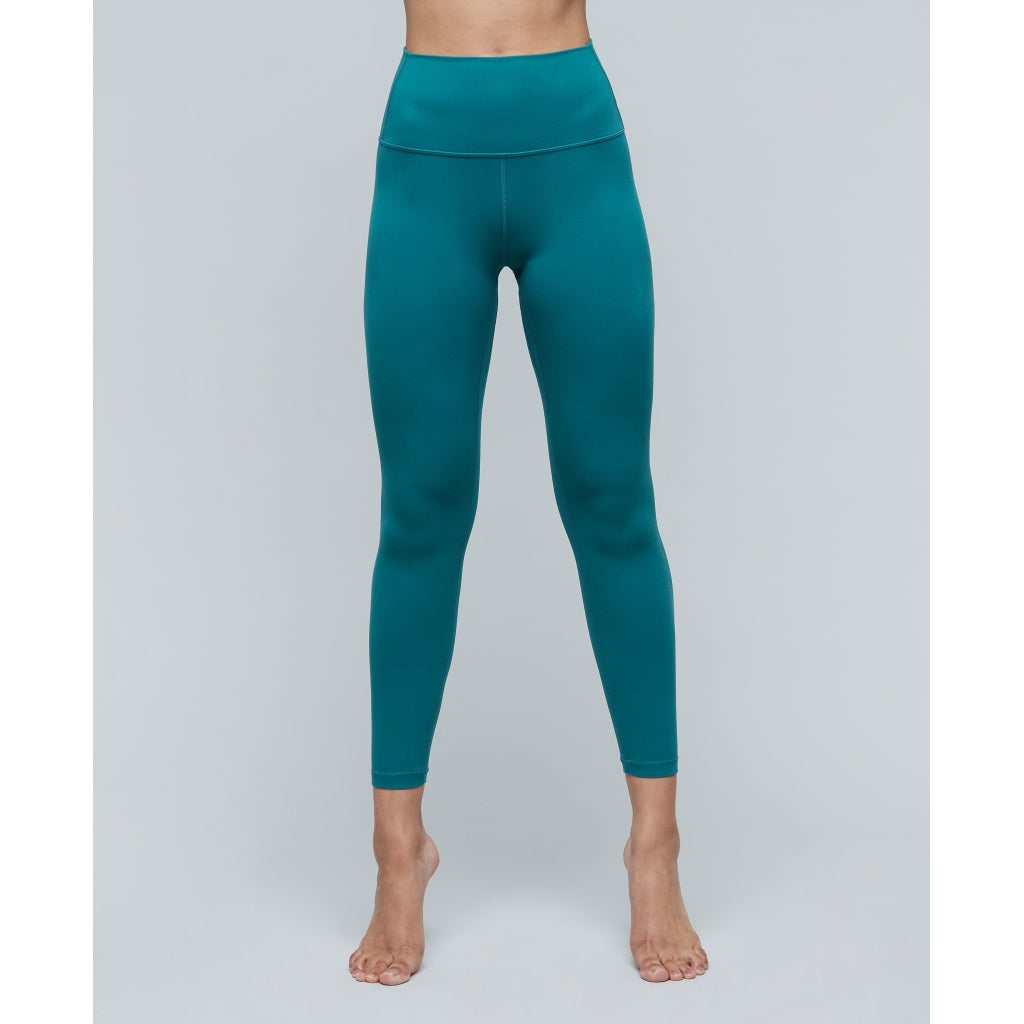 Blue Indigo Moon Leggings Women Yoga Pants, Second Skin Tights With Spats,  Yogic Golden Moon Phase Print. Ecoluxe Wear Natural Fibers 
