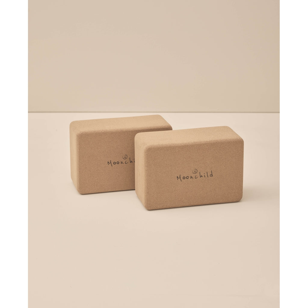 Moonchild Yoga Wear Cork Yoga Block Yoga Block Natural