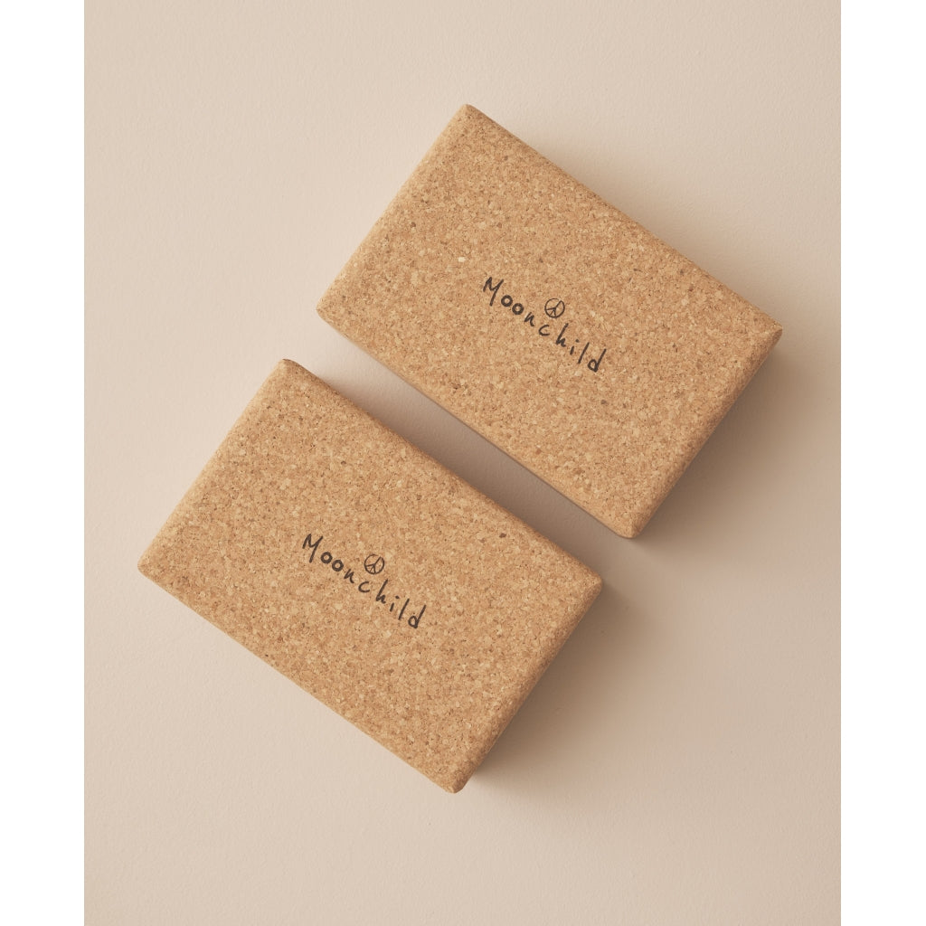 Moonchild Yoga Wear Cork Yoga Block Yoga Block Natural