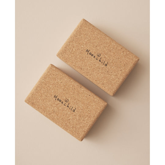 Moonchild Yoga Wear Cork Yoga Block Yoga Block Natural