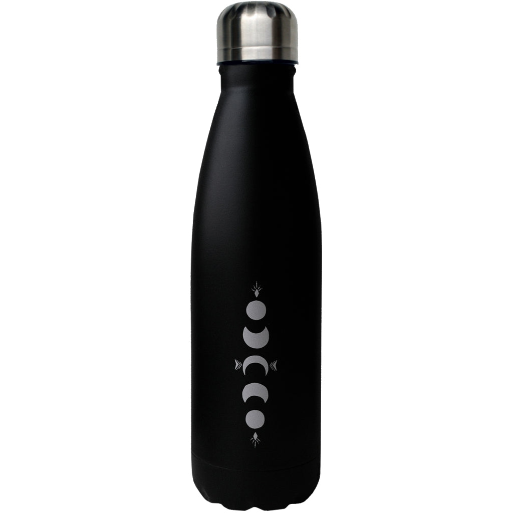 Moonchild Yoga Wear MY Bottle Water Bottle Black Silver