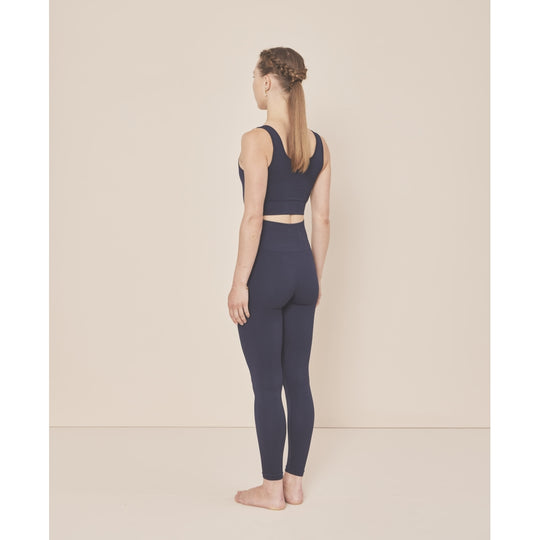 Moonchild Yoga Wear Soft Rib Seamless Legging Seamless Leggings Navy Blue