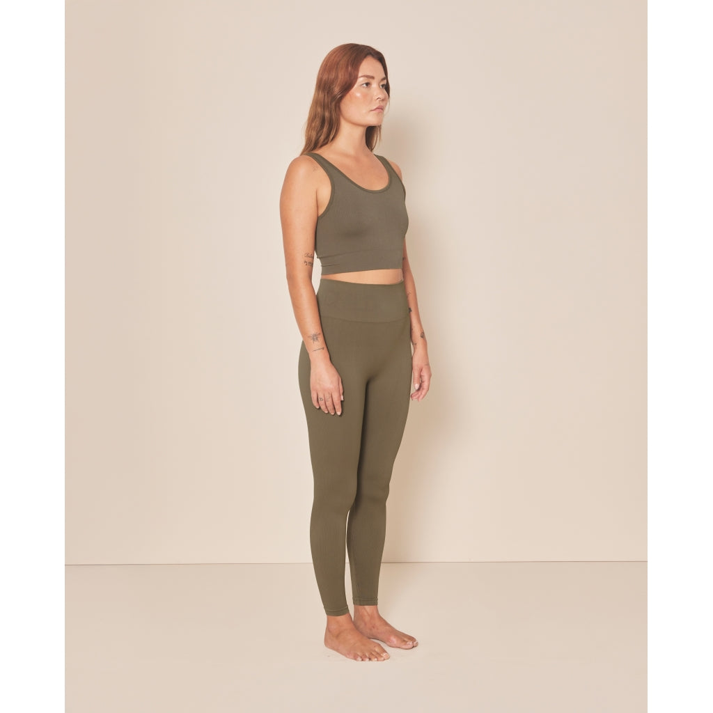 Moonchild Yoga Wear Soft Rib Seamless Legging Seamless Leggings Olive