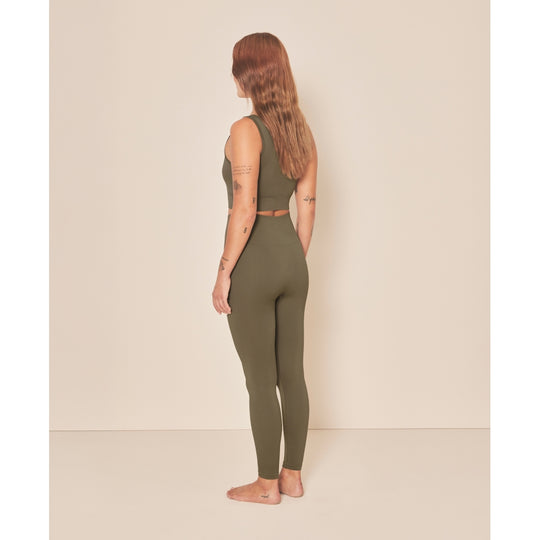 Moonchild Yoga Wear Soft Rib Seamless Legging Seamless Leggings Olive